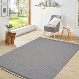 Guros - 8' X 10' Geometric Indoor / Outdoor Area Rug - White