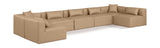 Cube - 7 Piece Modular U-Shaped Sectional - Tan