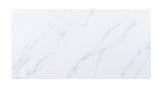 Caspian - Dining Table - White Printed Faux Marble Top & Black