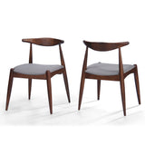 Dining Chairs With Ergonomic Backrest & Comfort Cushions (Set of 2)