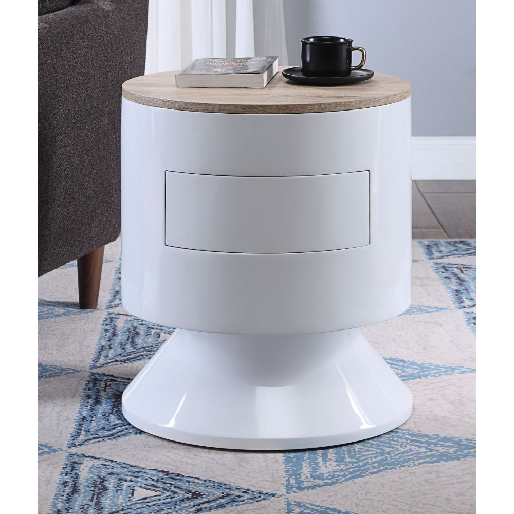 Otith - Accent Table - White High Gloss