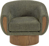 Avella - Interwoven Fabric Swivel Accent Chair