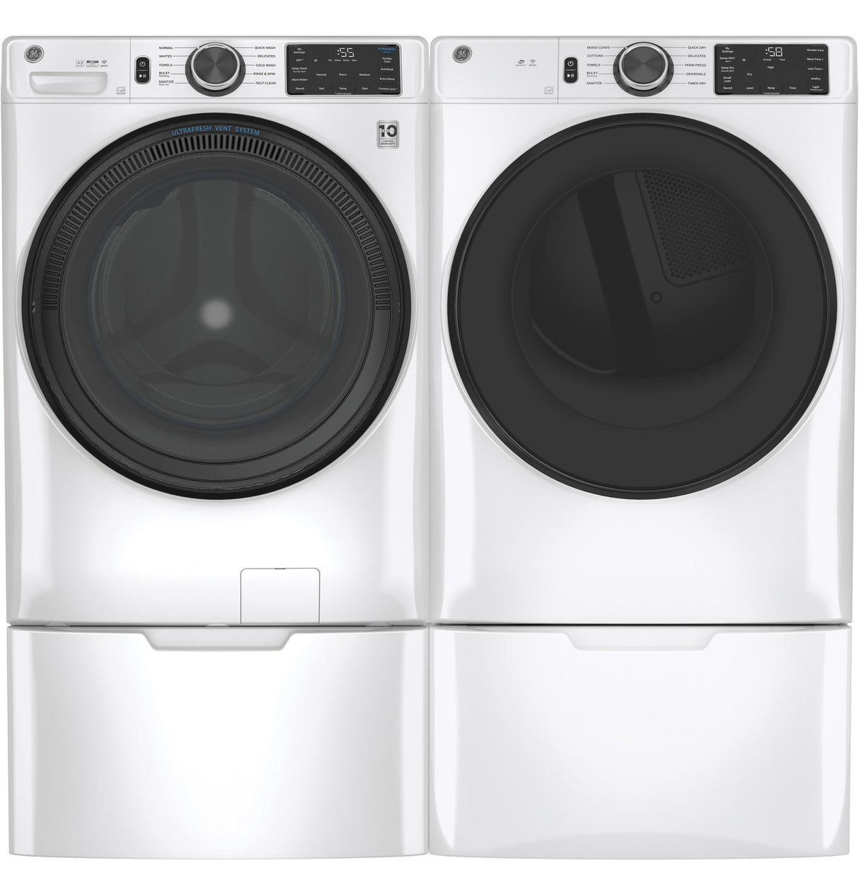 GE GFW510SCNWW washer detail