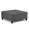 Ellis - Coffee Table Storage Ottoman Contemporary Design