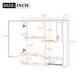 Modern Wall Mounted Bathroom Medicine Cabinet, Bathroom Wall Storage Cabinet With Mirror