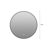 Round Framed Dimmable ED Bathroom Mirror With Anti Fog
