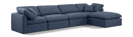 Indulge - Linen 5 Piece Modular Sectional With Chaise