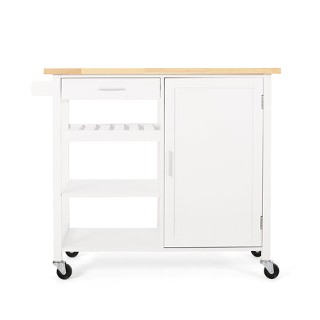 Contemporary Design Kitchen Cart With Wheels