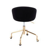 Claire - Task Chair - Gold Base