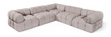 Orin - Velvet 5 Piece Modular Corner Sectional