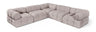 Orin - Velvet 5 Piece Modular Corner Sectional