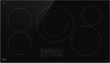 LG CBEW3613BE 36 Inch Electric Cooktop top view
