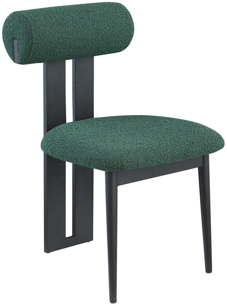 Dario - Boucle Dining Chair With Black Frame (Set of 2)