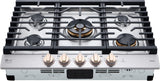 LG STUDIO CBGS3028N gas cooktop front top view