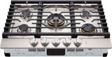 LG SIGNATURE CBGU3039X Gas Cooktop front top view