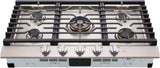LG SIGNATURE CBGU3639X Gas Cooktop front top view