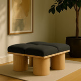 Pavilion - 4 Piece Modular Bench With Natural Base