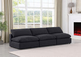 Comfy - Linen Modular Armless Sofa 3 Seats