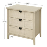 3 Drawer Cabinet, For Bedroom - Natural