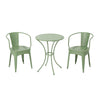Ambrosia - 3 Piece Bistro Set With Leaf Motifs Top And Seat