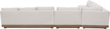 Solace - Olefin Fabric 5 Piece Outdoor Patio Modular Sectional