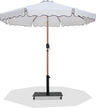 Amalfi - Aluminum Patio Umbrella - Black Base / Light Brown Pole