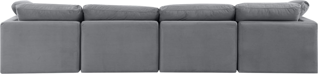 Indulge - Velvet 4 Seat Modular Sofa
