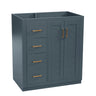 Retro Style Bathroom Vanity With 3 Drawers & Soft-Closing Doors
