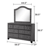 Sophia - Tufted Upholstery Mirror