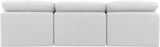 Indulge - Linen 3 Piece Modular Armless Sofa - White