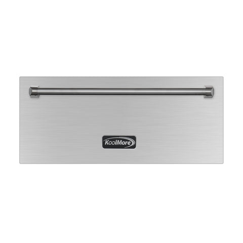 30 in. Warming Drawer with Three Compartments in Stainless-Steel (KM-RWD-30SS)