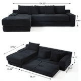 Modern L - Shaped Sectional Couch With Memory Foam