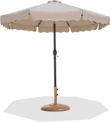 Amalfi - Patio Umbrella - Light Brown Base / Black Pole