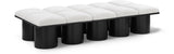 Pavilion - 10 Piece Modular Bench With Black Base