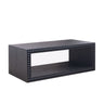 Beaded Edge Coffee Table With Open Storage Shelf