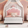 Upholstered Princess Platform Bed With Crown Headboard
