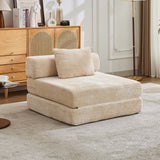 Convertible Floor Sofa Bed With Fixed Shape Frame For Living Room