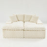 Double Chaise Lounge With Full Compressed Sponge