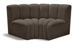 Arc - Boucle Fabric 2 Piece Modular Sofa