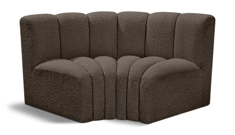Arc - Boucle Fabric 2 Piece Modular Sofa
