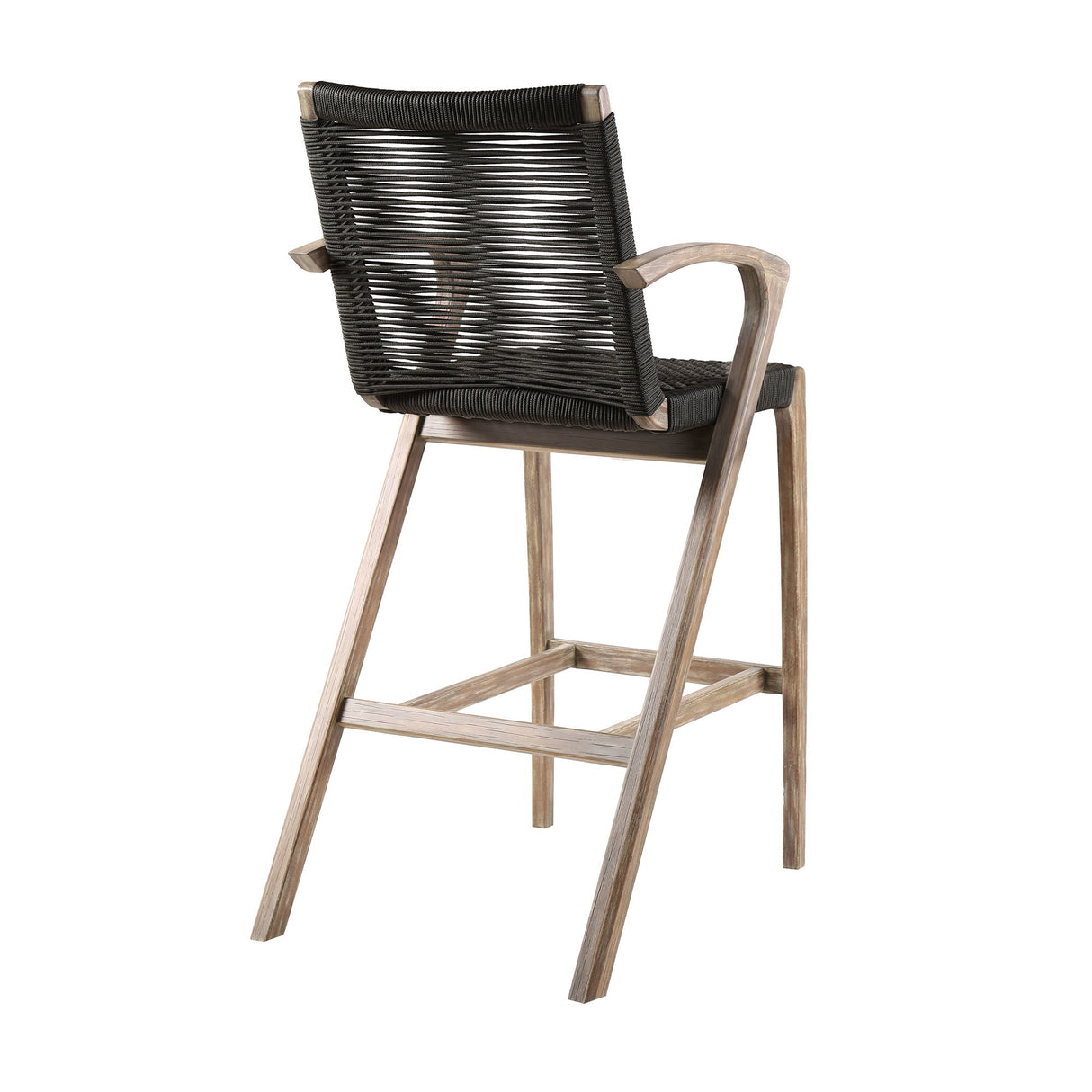 Nabila - Outdoor Rope And Wood Stool