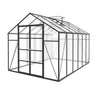 Gain Height Windproof Aluminum Greenhouse With Raised Base