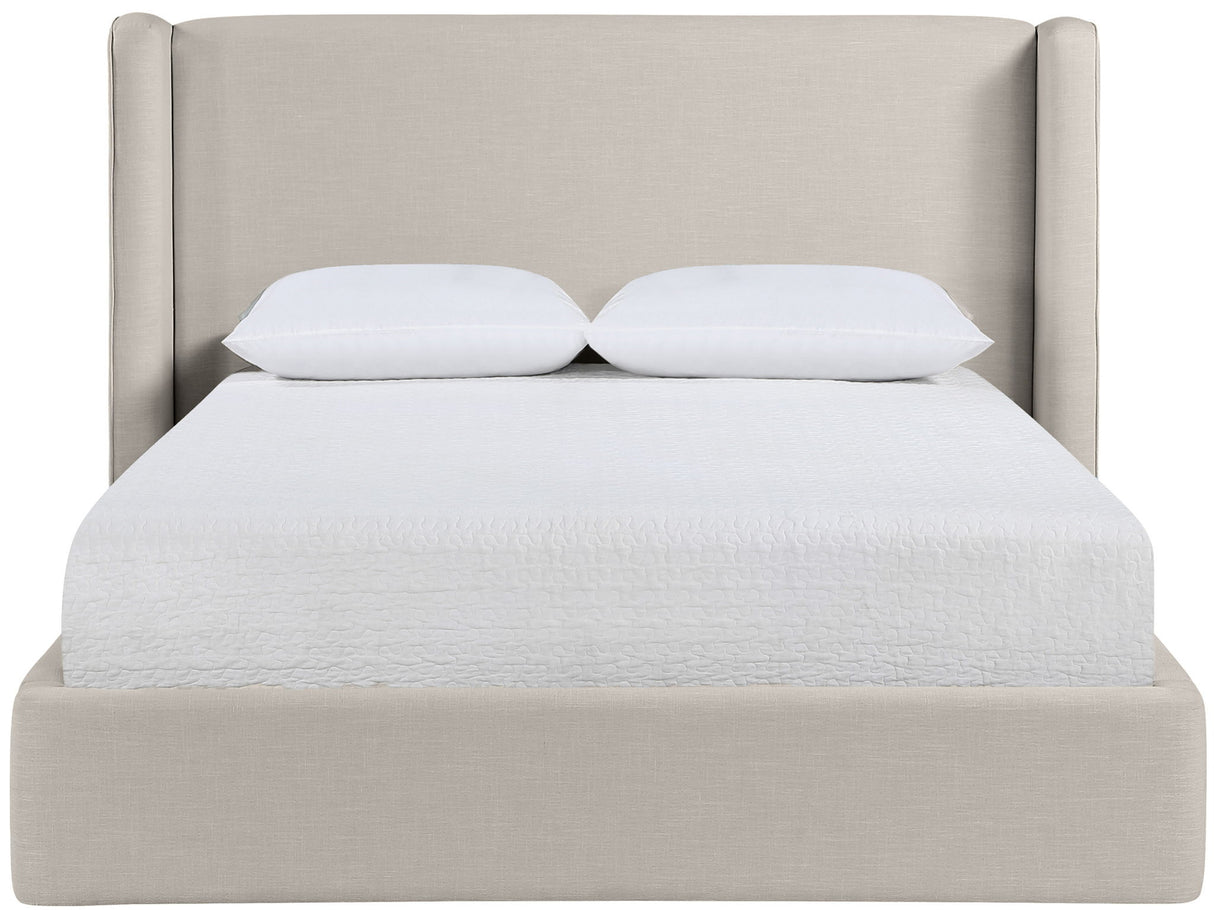 Kendall - Linen Textured Fabric Upholstered Bed
