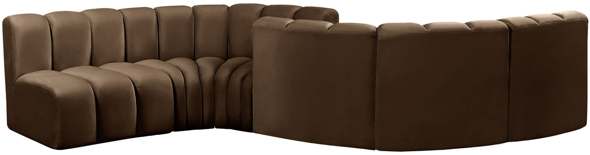 Arc - Velvet 6 Piece Modular Sofa