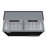 50 in. Commercial Glass Froster in Black Steel, ETL Listed, 14 cu. ft. (KM-GF50-BK)