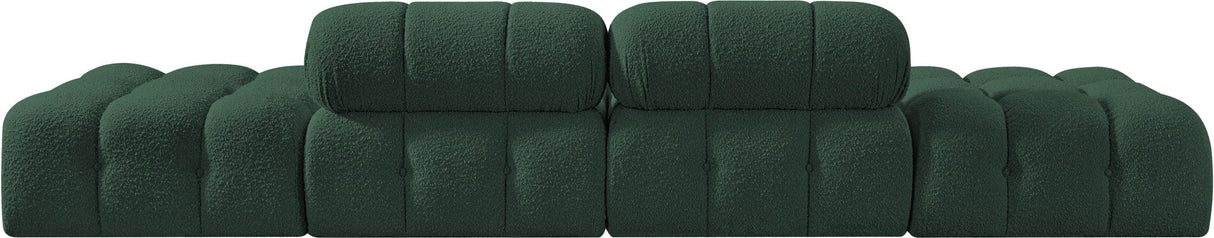 Ames - 4 Piece Boucle Upholstered Modular Sofa With 2 Backless Seats
