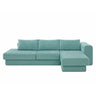 L-Shaped Modular Sofa With Double Layer Cushion