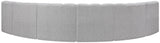Arc - Boucle Fabric 6 Piece U-Shaped Modular Sofa