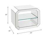Dominic - 20" Accent Table - Mirrored