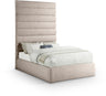 Adam - Linen Fabric Bed With 89" Headboard